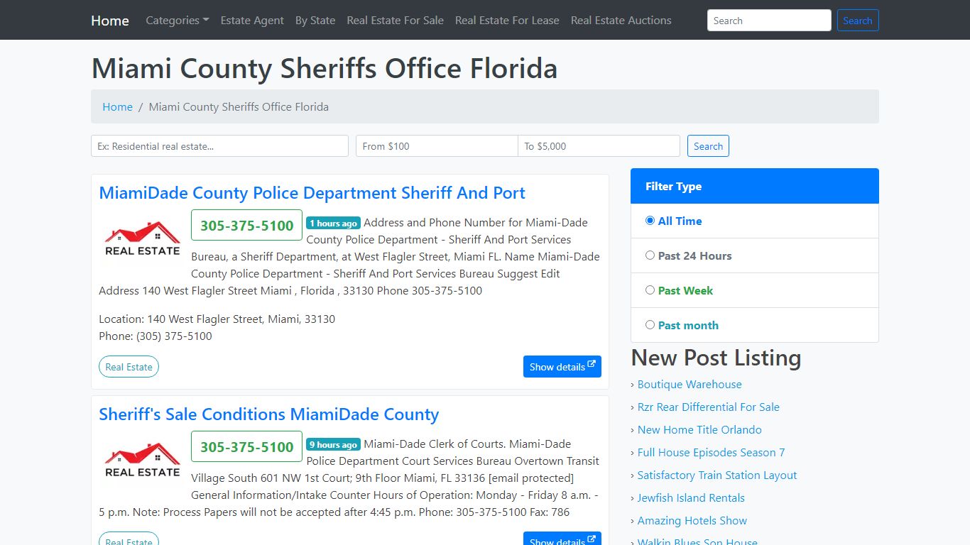 Miami County Sheriffs Office Florida